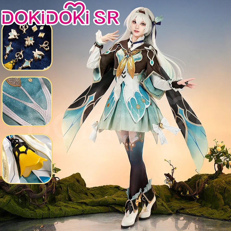 IN STOCK Firefly Cosplay Costume Game Honkai: Star Rail DokiDoki-SR HSR Female Cute Costume Outlet Firefly Cosplay Wig Halloween