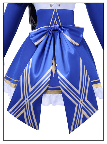 Honkai Star Rail Fate Saber Cosplay Costume Wig Dress Headwear Uniform Stocking Halloween Party for Women Girls Carnival iCoser