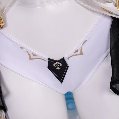 Wuthering Waves Iuno Cosplay Costume Wig Dress Headwear Shorts Rinascita Carnival Halloween Party for Women Girls Props iCoser