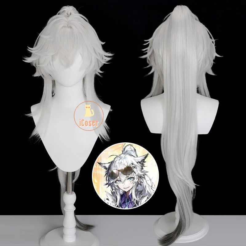 Arknights Lappland The Decadenza Cosplay Costume Wig Unruly Humbleness Uniform New Skin Outfit Halloween Party for Women Girls