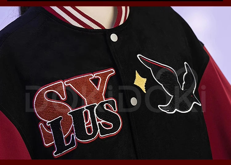 Sylus Doujin Cosplay Costume Game Love and Deepspace DokiDoki-R Men Women Daily Baseball Jacket Sylus Cosplay Coat