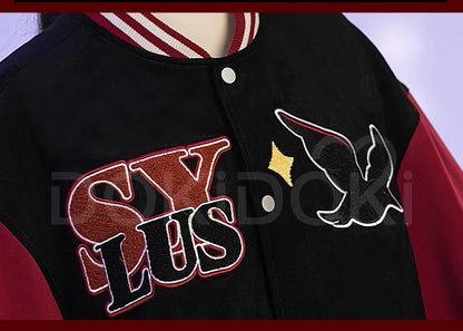 Sylus Doujin Cosplay Costume Game Love and Deepspace DokiDoki-R Men Women Daily Baseball Jacket Sylus Cosplay Coat