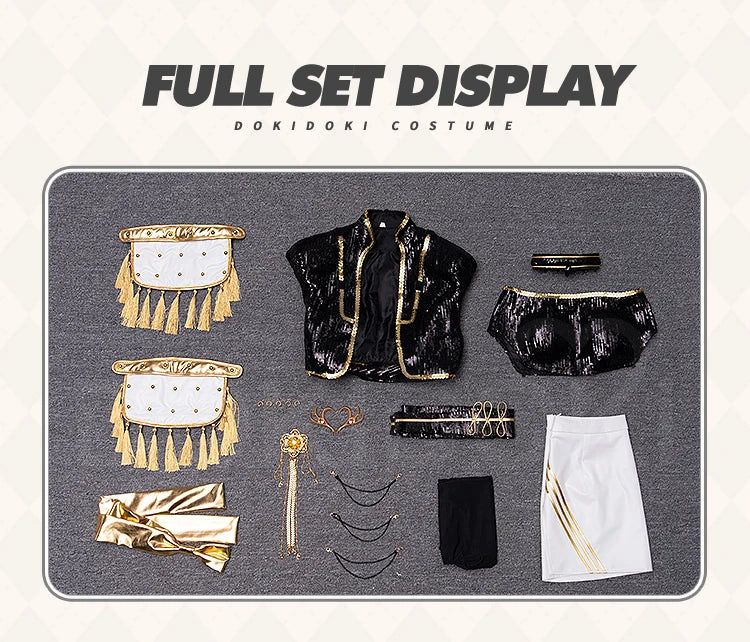 【Last Batch】IN STOCK Zoeyy Miraa Rumii Cosplay Costume【XS-3XL】DokiDoki-N Golden Costume Zoeyy Miraa Rumii Cosplay Plus Size