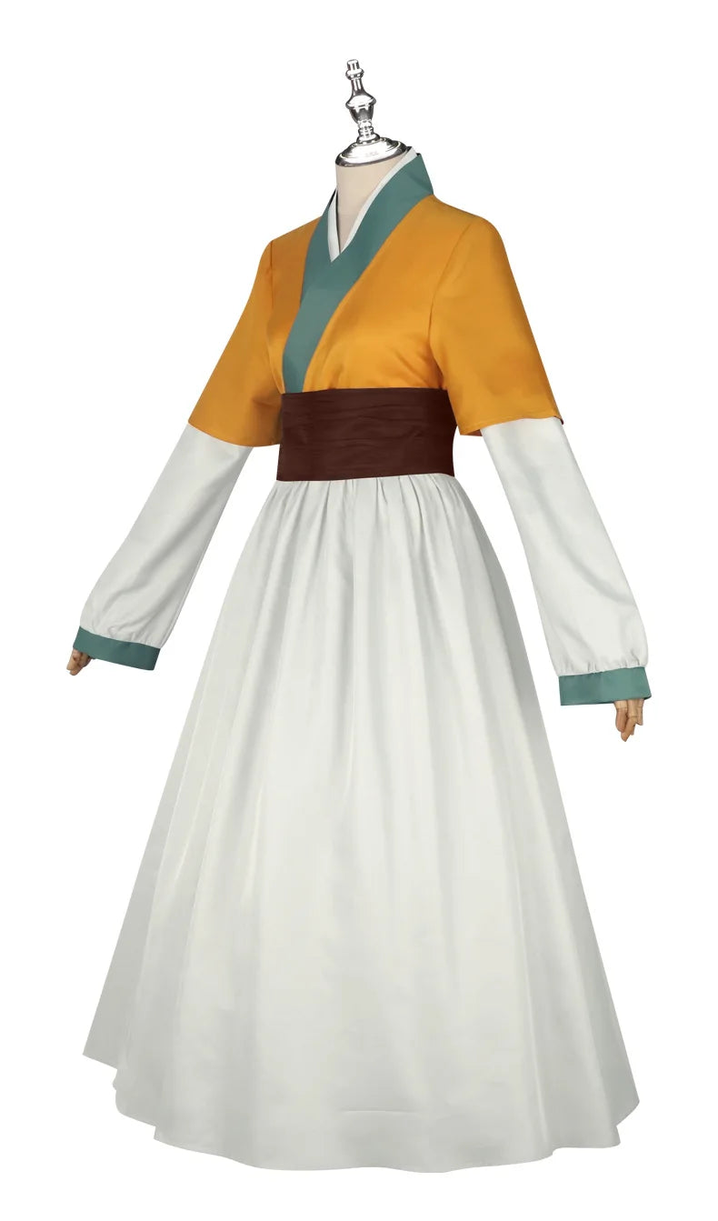 iCoser Anime The Apothecary Diaries Shisui Cosplay Costume Wig Yellow Dress Hanfu Palace Maid Clothing Halloween Party for Women