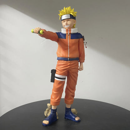 26cm Uzumaki Naruto Action Figure Gk Shippuden Uchiha Sasuke Figures Fire Country Model Standing PVC Toys Collection Gift