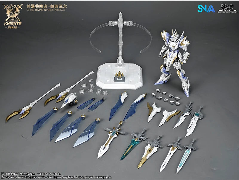 In Stock SNAA Model DIVINE INVOKER PERCIVAL 1/144 Assembly Model Kit The Round Table Knights Action Figurine Model Toy Gifts