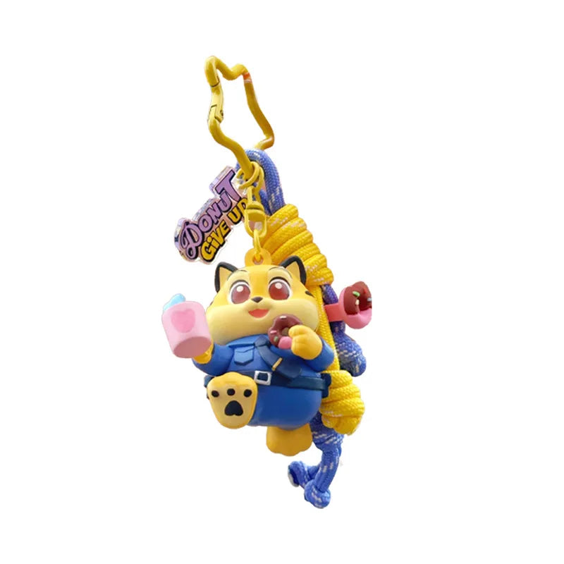 Zootopia Cartoon Character Injection Molding 3D Keychain Premium Design Anime Themed Accessories Collectible Toy Figures Gift