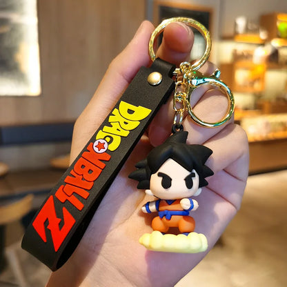 New Anime Dragon Ball Key Chain Z Super Saiyan Son Goku Bulma Broly Piccolo Majin Buu Series Bag Pendant Keyring Kids Toys Gifts