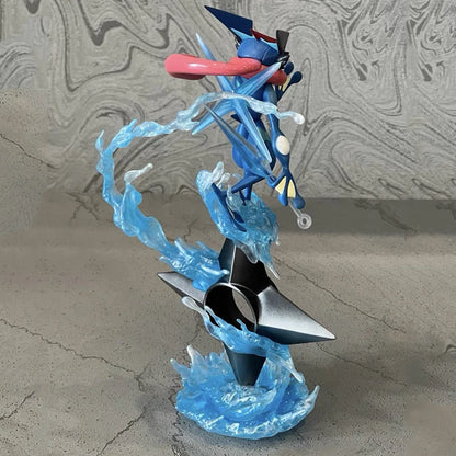 20cm GK Greninja Pokemon Anime Figure Water Shuriken Evolved Pet Elf Statue Creative Doll Ornament Model Kids Christmas