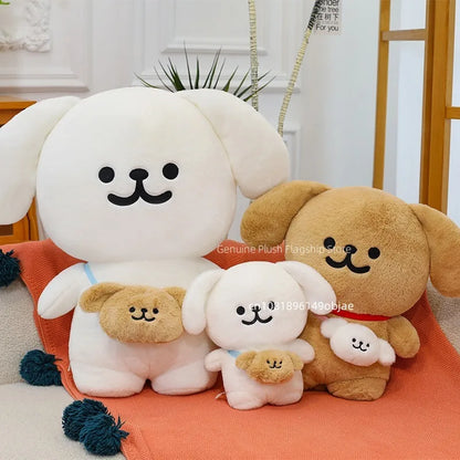 45/70cm Big Size Maltese Backpack Cartoon Anime Plush Stuffed Doll Kawaii Room Decoration Plushies Pillow Ornament Children Gift