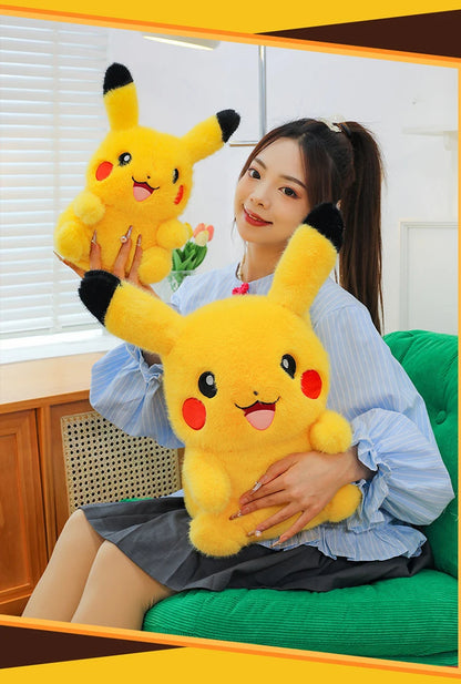 35/80cm Pokemon Plush Doll Pikachu Huge Rabbit Plush Pokémon Plushie  Anime Stuffed Toys Pikachued Soft Pillow Gift for Children