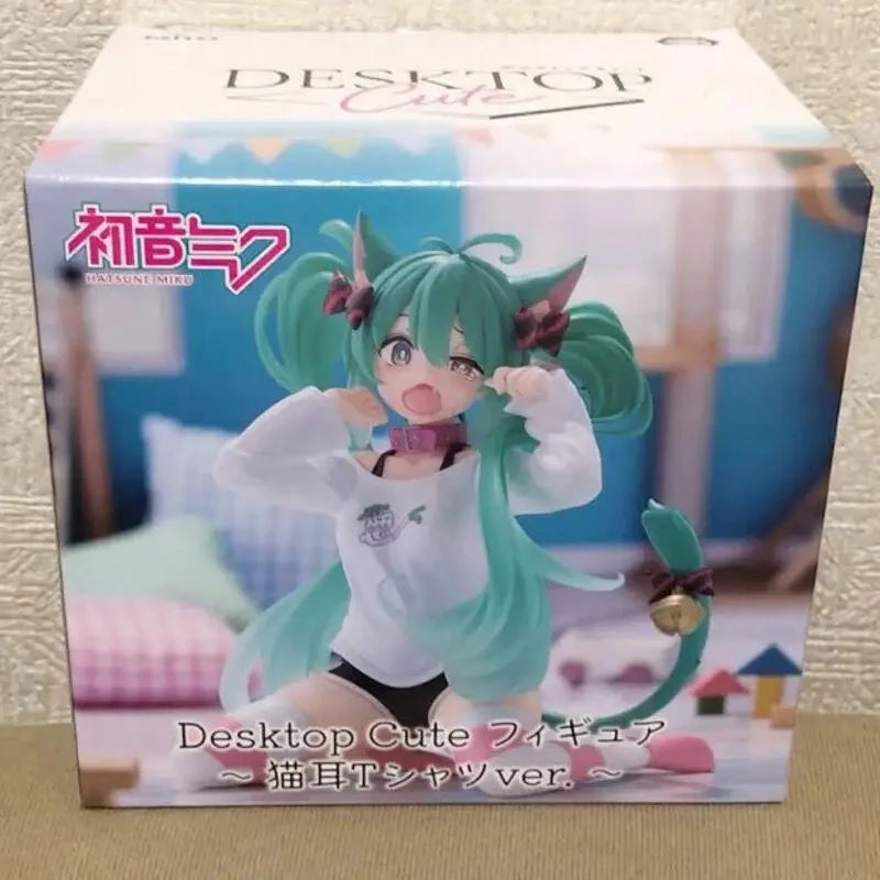 TAITO Hatsune Miku Cat Ear T-Shirt Ver. 13CM PVC Model