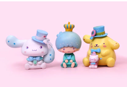 6Pcs/Set Sanrio Toys My Melody Kuromi Anime Figures Cinnamoroll Kawaii Doll Cute Action figure Christmas Gifts for Children
