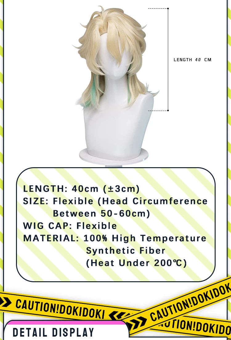 IN STOCK Luuk Hcrsscn Galbrenr Zani Ciaccona Camellya Scar Danjin Youhu Wig Game Wuthering Waves DokiDoki Women Men Wig Free Cap