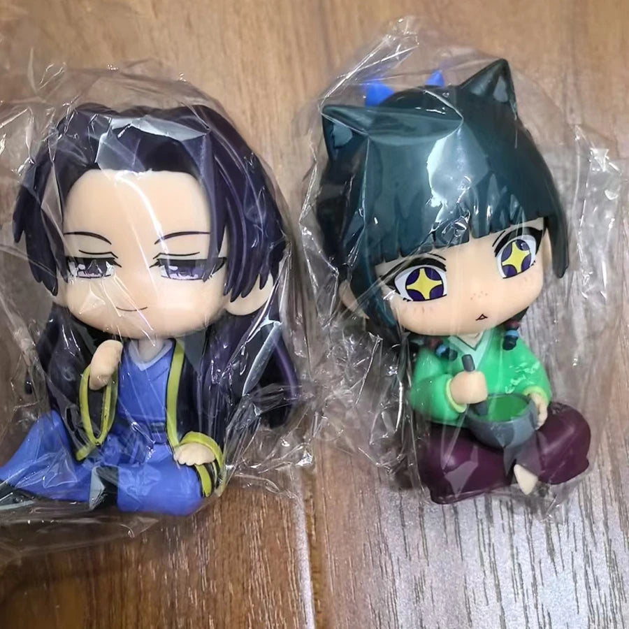 1/5PCS 9cm Kusuriya no Hitorigoto Anime Figure Q Version Maomao Action Figure Kawaii Jinshi Figurine PVC Collection Model Toys