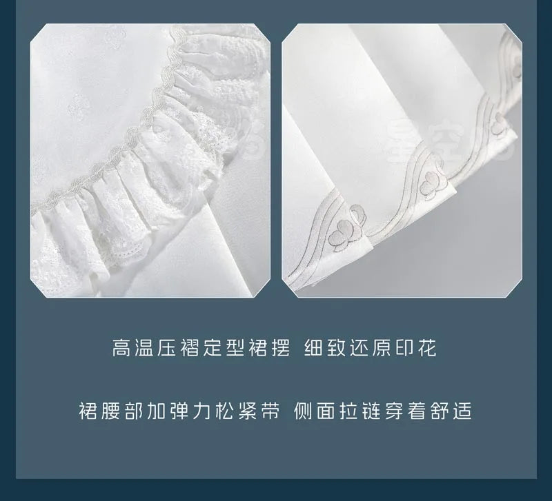 Wuthering Waves Phoebe Cosplay Costume Wig Dress Hat Headwear Game Outfit Uniform Socks Halloween Party for Women Girls Props