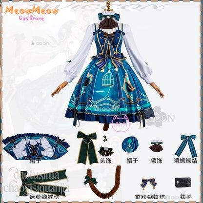 Genshin Impact Lynette Cosplay Set Polyester Unisex - suit / XXXL