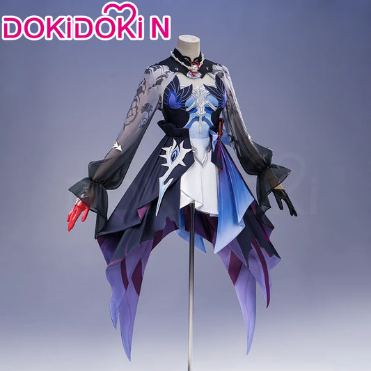 IN STOCK Hysilens Cosplay Costume Game Honkai: Star Rail DokiDoki-N HSR Women Dress Helektra Halloween Cosplay
