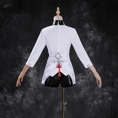 iCoser Arknights Exusiai The New Covenant Cosplay Costume Wig Uniform Luminous Headwear Halloween Party for Women Girls Carnival