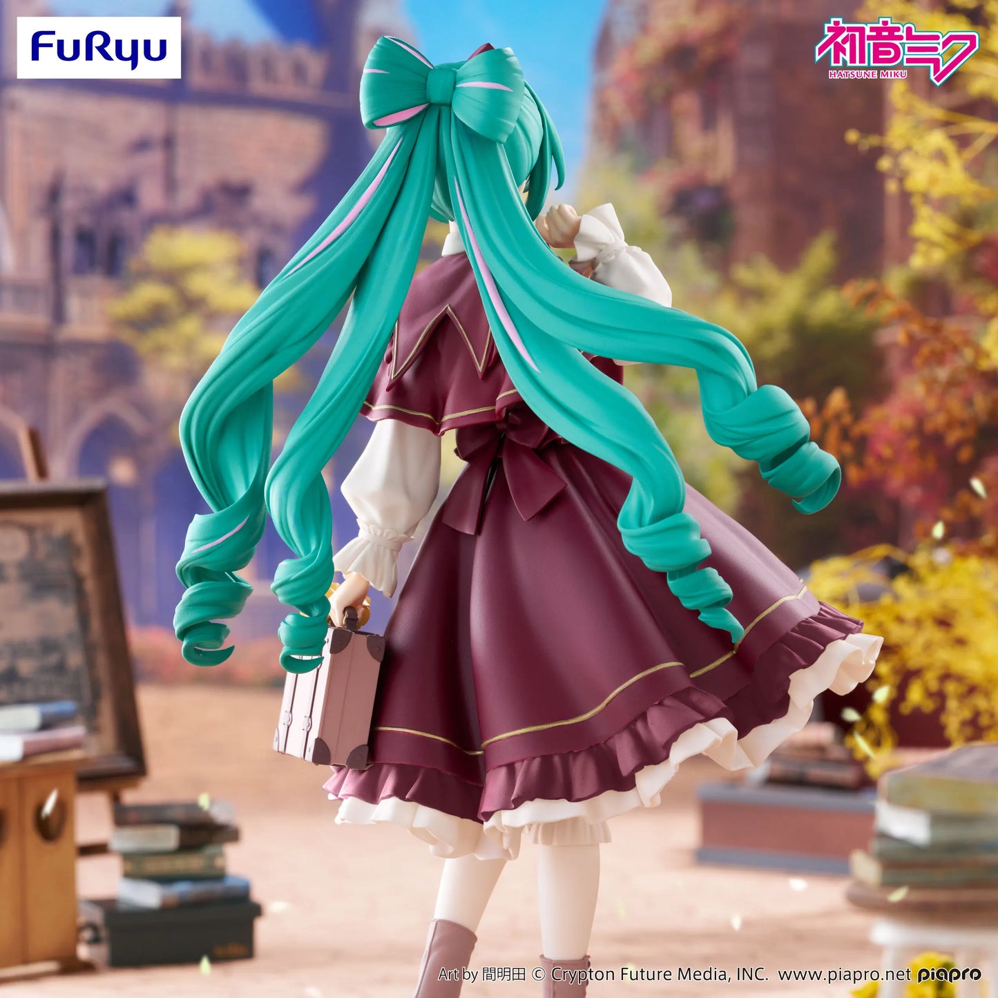 Genuine FuRyu 19cm Hatsune Miku Figure Classical Retro Anime Miku Figurine Statue Model Collection Room Decora Desk Toys Gift
