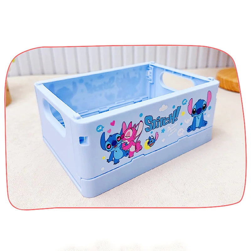 New Stitch Folding Storage Box Interstellar Baby Stitch Stacking Music Desktop Stationery Storage Rack