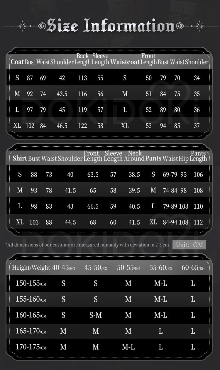 IN STOCK Klein Moretti Cosplay Costume Anime Lord of the Mysteries DokiDoki-SR Men Black Suit Klein Moretti Cosplay Hat