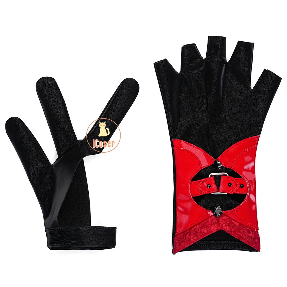 Love and Deepspace MC Cosplay Costume Midnight Waltz Red Dress Heroines New Skin Outfit Sylus Halloween Party for Women Girls