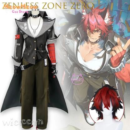 Zenless Zone Zero Komano Manato Cosplay Costume Set Polyester