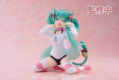 TAITO Hatsune Miku Cat Ear T-Shirt Ver. 13CM PVC Model