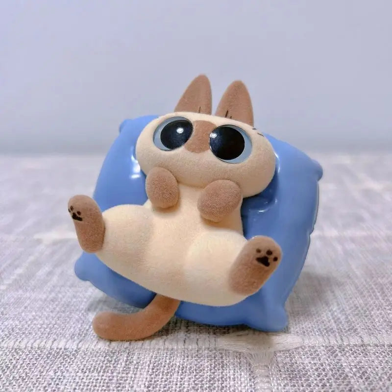 Authentic Siamese Cat Azuki Neko Periphery Plush Blind Box Cute Decoration Figure Second Series Girls Gift Handmade  New Style