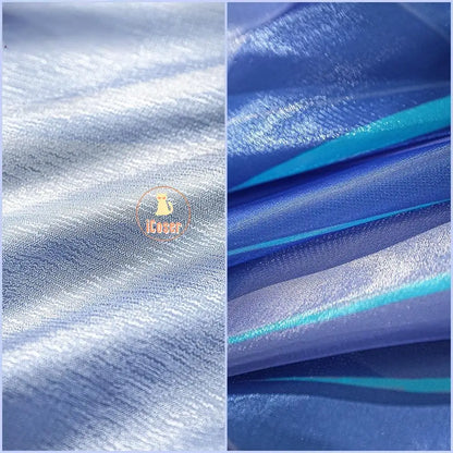 Genshin Impact Skirk Cosplay Costume Wig Dress Uniform Headwear Metal Accessories Festival Halloween Party for Women Girl iCoser