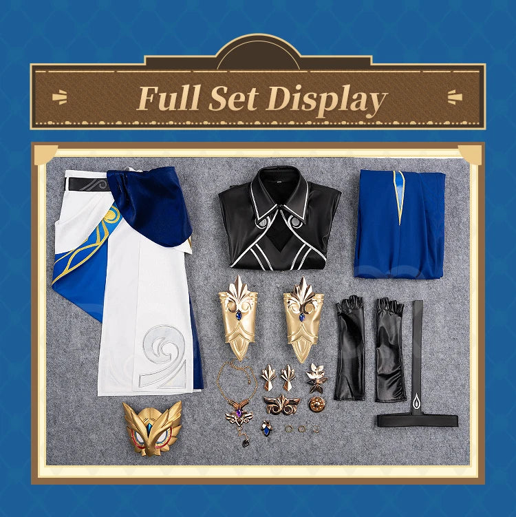 IN STOCK Dr. Ratio Cosplay Costume Game Honkai: Star Rail【S-3XL】DokiDoki-SR HSR Halloween Men Costume Veritas Ratio Plus Size