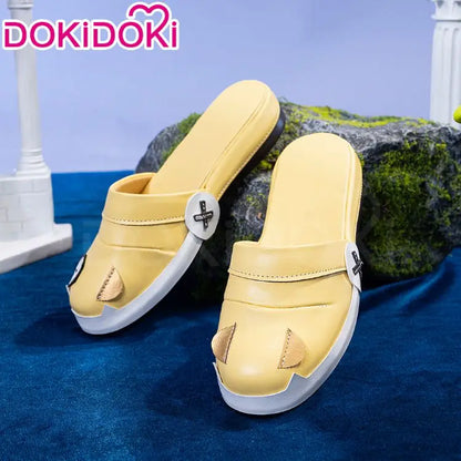 Sandrone Nefer Ineffa Aino Cosplay Shoes Game Genshin Impact DokiDoki Women Boots Aino Yellow Slippers Ineffa Cosplay Shoes