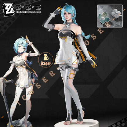 Zenless Zone Zero Seed Cosplay Costume Wig Uniform Headwear Game Outfit Obol Squad Halloween Party for Women Girls Carnival Prop