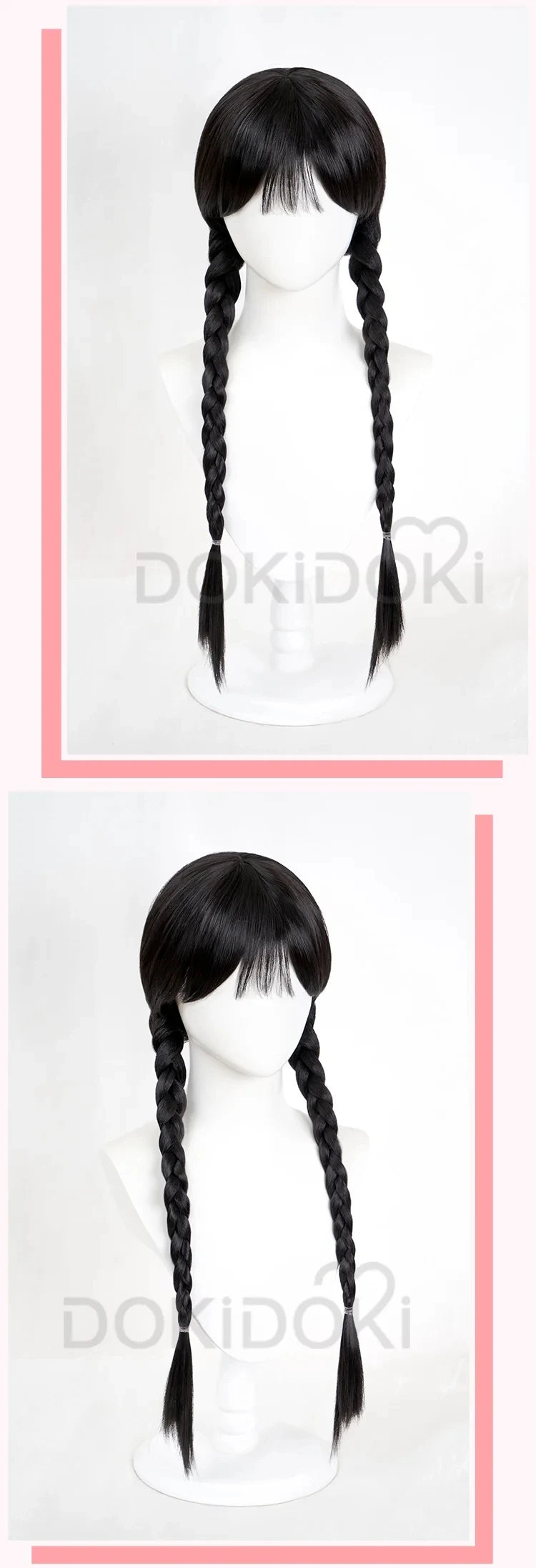 IN STOCK Wednesdayy Agnes Enidd Morticiaa Wig Anime DokiDoki Women Halloween Cosplay Long Hair High Heat Resistant Free Wig Cap