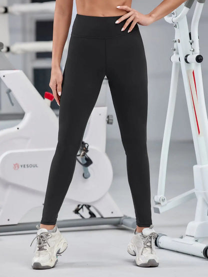 Women High Waist Sport Leggings Push Up Naked Feeling Yoga Running Gym Tights