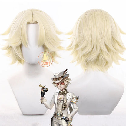 Identity V Prospector Cosplay Costume Norton Campbell Uniform Hat Glasses Bird of Prey Rings Halloween Party for Women Men Props