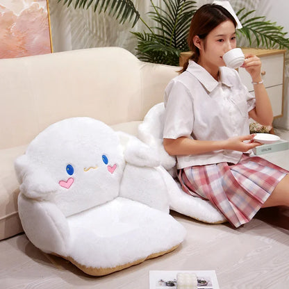 Sanrio Cute Soft Seat Cushion Kuromi My Melody Back Cushion Chair Cinnamoroll Sitting Cushion Sofa Bed Home Decor Gifts Girl