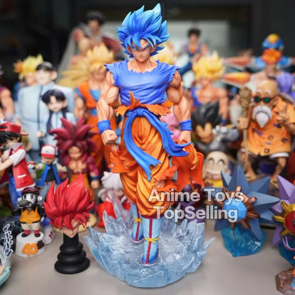 32cm/12.6in Anime Dragon Ball Z Figure Super Saiyan Goku Action Figures Pvc Statue Desktop Ornamen Collection Model Toys Gifts
