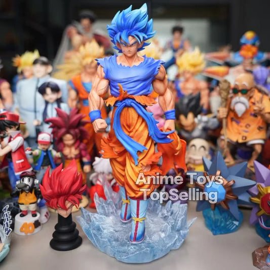 32cm/12.6in Anime Dragon Ball Z Figure Super Saiyan Goku Action Figures Pvc Statue Desktop Ornamen Collection Model Toys Gifts