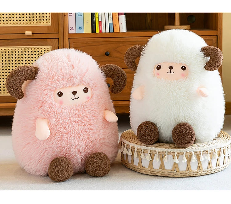 Sheep Doll Plush Toy Cute Sheep Soft Stuffed Animal Sleeping Pillow Cushion Christmas Gifts for Kids and Girls