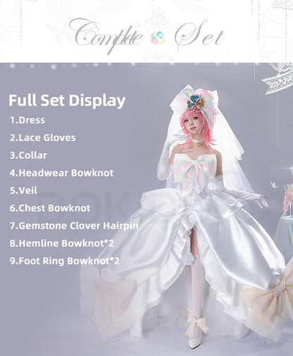 Hinamori Amu Cosplay Costume Anime Shugo Chara Cosplay DokiDoki-R Women Angel White Wedding Dress Hinamori Amu Costume Halloween