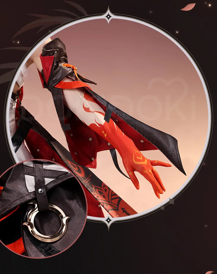 IN STOCK Changli Cosplay Costume Game Wuthering Waves DokiDoki-SR Women Costume Changli Cosplay Metal Accessories