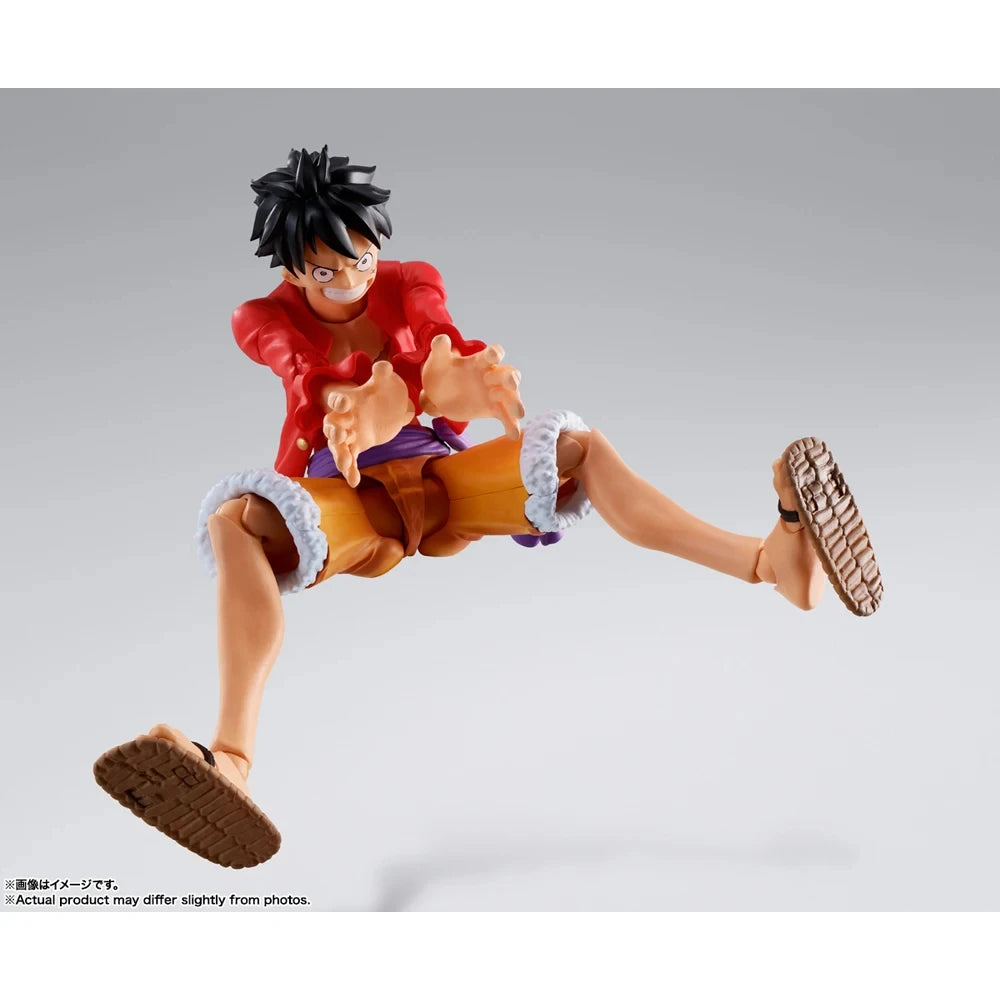 Bandai In Stock Original Shfiguarts Anime One Piece The Raid On Onigashima Monkey D Luffy Figure Model Boxed Toys Gift Genuine
