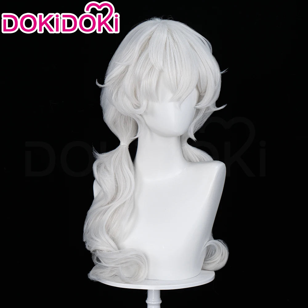 Charlotte Wiltshire Wig Game Hello Charlotte DokiDoki Women 70cm White Long Wig Charlotte Cosplay Free Cap