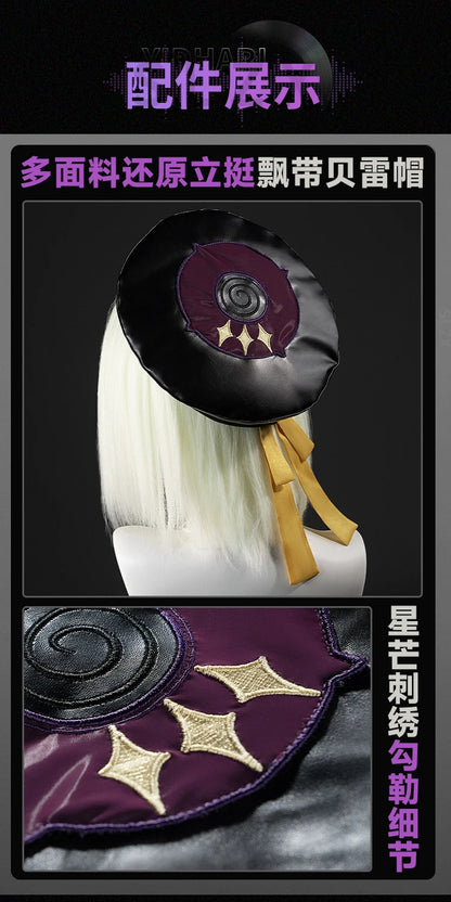 Zenless Zone Zero Yidhari Cosplay Costume Wig Uniform Bodysuit Hat Spook Shack Halloween Party for Women Girls Role Play Outfit