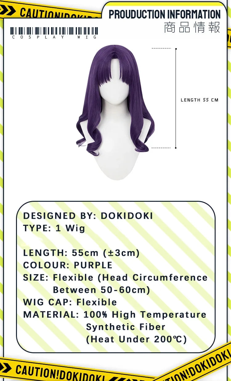 IN STOCK Katsuragii Misatoo Cosplay Costume Anime Cosplay Custome DokiDoki-R Women Wig Katsuragii Misatoo Costume Halloween