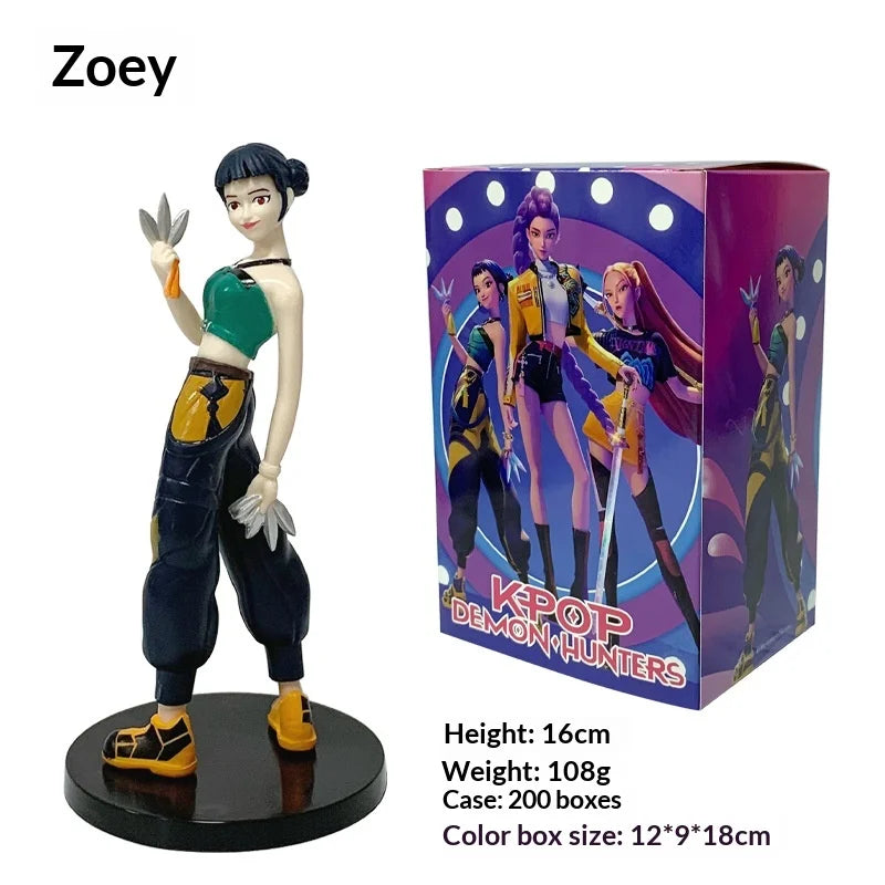 2026 Hot Anime Kpop Demon Hunters Figure Model Toy Cartoon Gaming Peripherals Desk Decoration Collection Figures Model Toy Gift