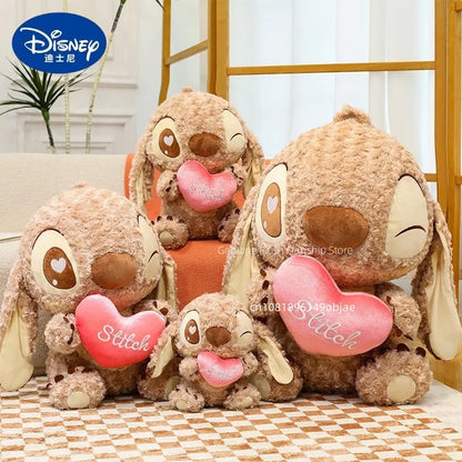 45/60/70cm Big Size Curly Stitch Disney Anime Plush Stuffed Doll Kawaii Coffee Plushies Pillow Ornaments Children's Holiday Gift