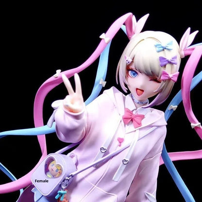 Hot Needy Streamer Overload Super Cute Angel-Chan Figure Action Doll Pretty Girl Anime Model Desktop Decor Fan Collection Gift